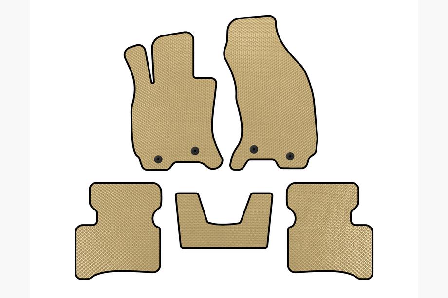 Jaguar X-Type 2001-2009 Tappetini EVA (SD, Acceleratore a pavimento, Beige) Image
