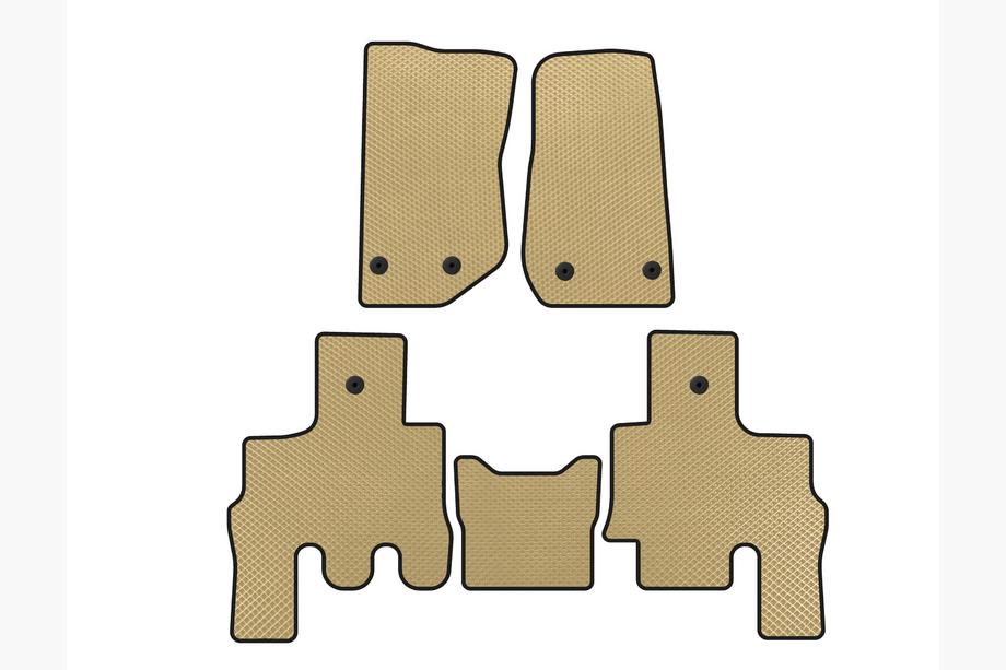 Jeep Wrangler 2007-2017 Tappetini EVA (Beige) Image