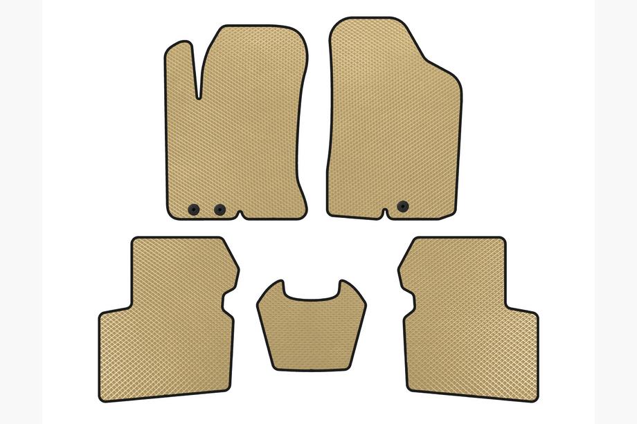 Kia Cerato 2 2010-2013 Tappetini EVA (SD, Beige) Image