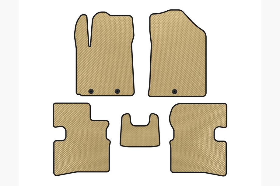 Kia Picanto 2004-2011 Tappetini EVA (2009-2011, HB, Beige) Image