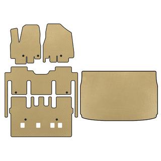 Tappetini EVA (abitacolo completo, 8 posti, Beige)