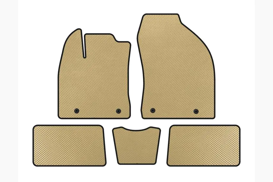 Lexus CT200H 2011-2022 Tappetini EVA (HB, Ibrido, Beige) Image