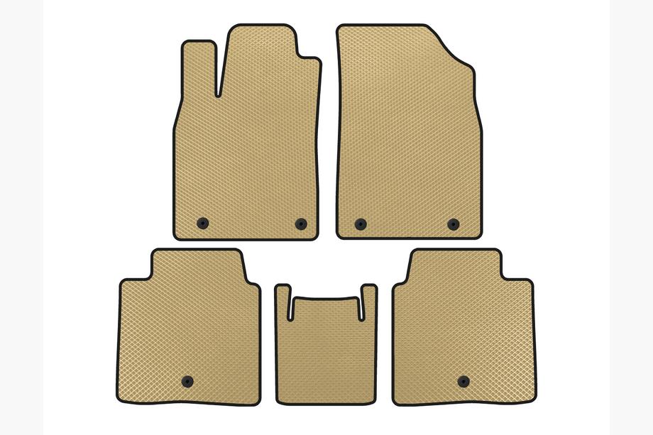 Lexus ES 2012-2018 Tappetini EVA (SD, Ibrido, Beige) Image