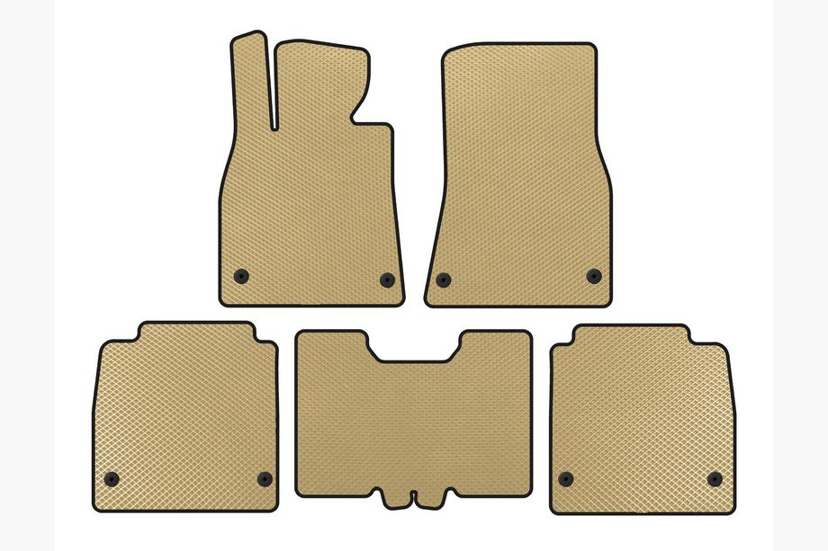 Lexus LS 2007-2017 Tappetini EVA (2007-2010, SD, Passo Lungo, Beige) Image