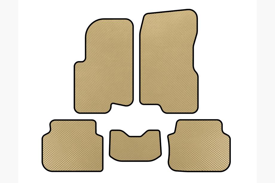 Smart 1998-2007 Tappetini EVA (2003-2007, Forfour, Beige) Image