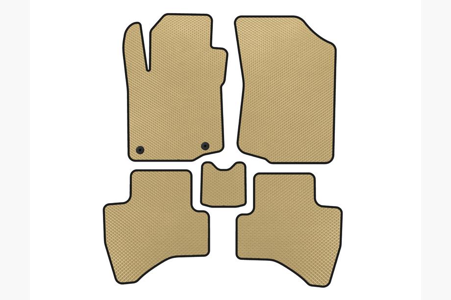 Peugeot 107 2005-2014 Tappetini EVA (HB, Beige) Image