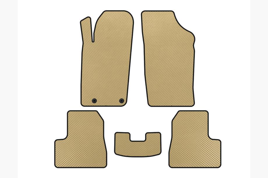 Peugeot 206 1998-2024 Tappetini EVA (2009-2013, Beige) Image