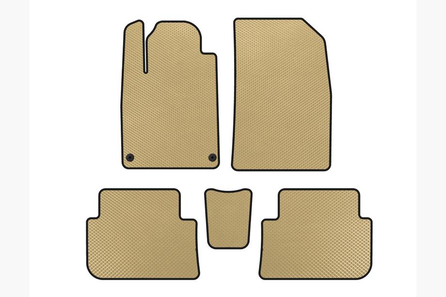 Peugeot 407 2004-2011 Tappetini EVA (SD, Beige) Image