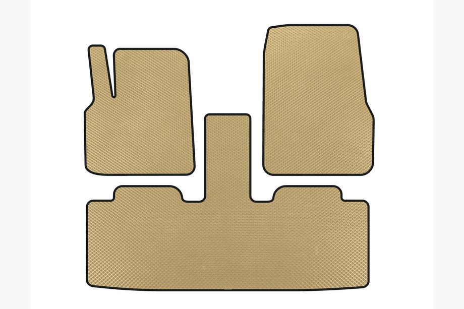 Renault Espace 2002-2014 Tappetini EVA (2 File, 7 Posti, Beige) Image