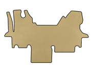 Renault Master 1998-2010 Tappetini EVA (2003-2010, Beige) foto 1