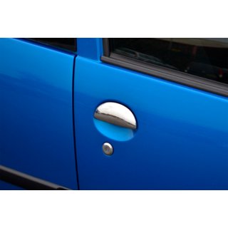 Coperture Maniglie Porta Cromate (4 pz, Acciaio Inox) Toyota Aygo 2007-2014 foto 4