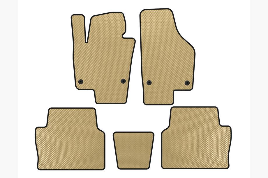 Seat Alhambra 2010- Tappetini EVA (2 File, Beige) Image