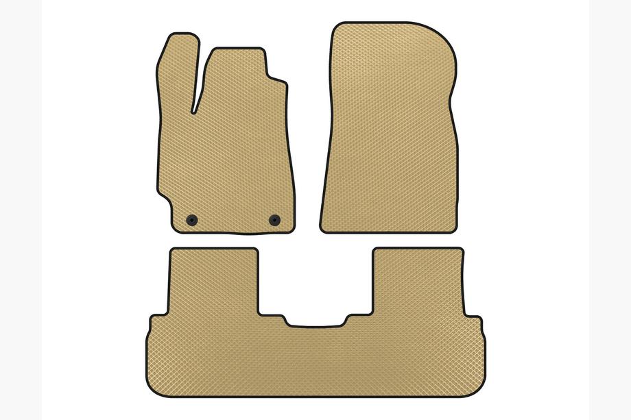 Toyota Highlander 2008-2013 Tappetini EVA (2 File, Beige) Image