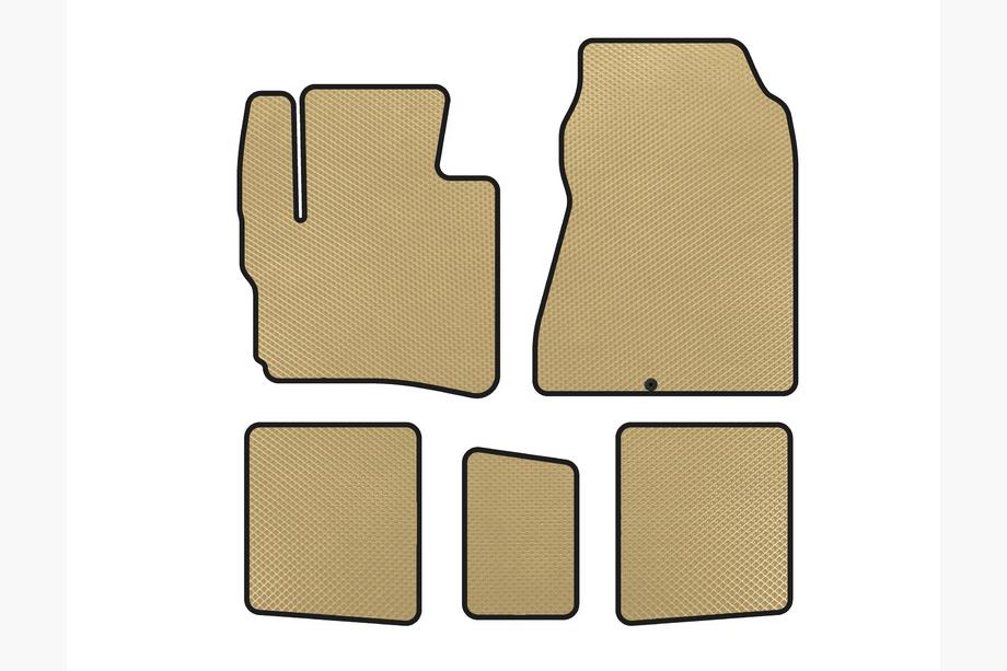 Toyota IQ 2008-2015 Tappetini EVA (HB, Beige) Image