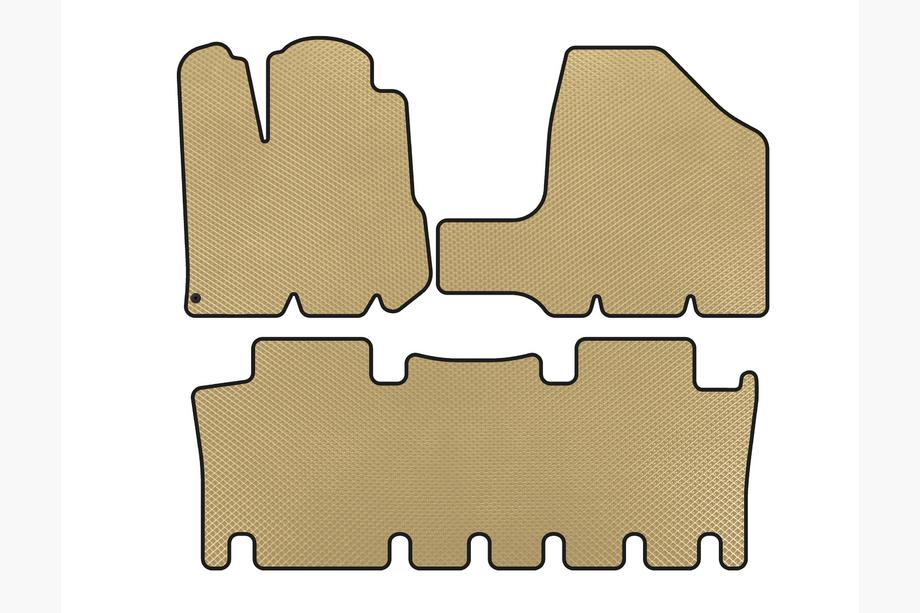 Toyota Sienna 2003-2009 Tappetini EVA (2 File, Beige) Foto 1