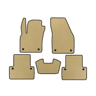 Tappetini EVA (2007-2012, SW, Beige) Volvo V50 2004-2012