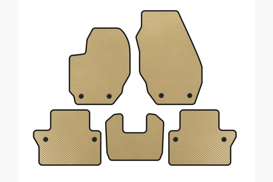 Volvo V70 2007-2013 Tappetini EVA (Beige) Image
