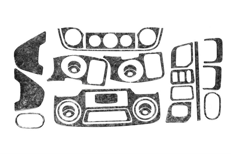 Renault Master 2011-2023 Coperture cruscotto (kit completo) Alluminio Foto 5
