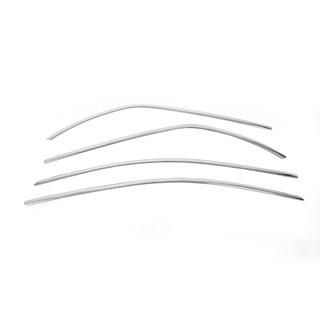 Cornici superiori finestrini acciaio inox (4 pz) Toyota Corolla 2007-2013 foto 3