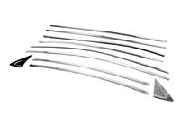 Hyundai Elantra (MD/UD) 2011-2015 Set completo cornici finestrini (10 pz, acciaio inox) foto 3