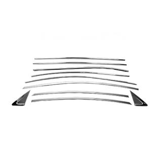 Set completo cornici finestrini (10 pz, acciaio inox) foto 2