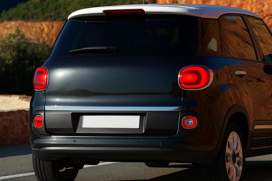Fiat 500/500L 2013-2022 Modanatura bagagliaio acciaio inox Carmos - Acciaio Inox Turco Image