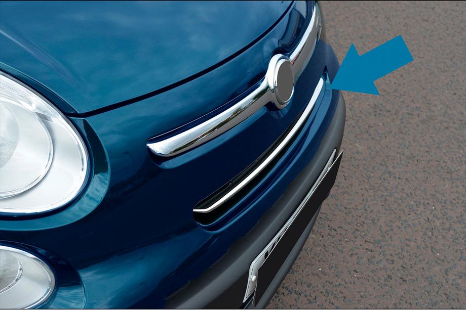 Fiat 500/500L 2013-2022 Coperture griglia (Rockstar, acciaio inox) Image
