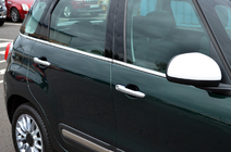 Fiat 500/500L 2013-2022 Modanature finestrini (6 pz, acciaio inox) foto 1