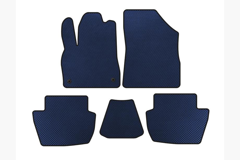 Citroen DS-5 2011-2015 Tappetini EVA (HB, Ibrido/Automatico, Blu) Image