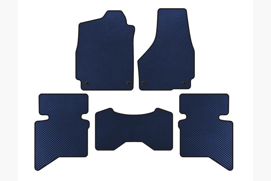 Dodge RAM (DS/DJ/D2) 2009–2024 Tappetini EVA (2009+, 5 posti/Doppia cabina, Blu) Foto 1
