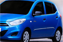 Hyundai I-10 2008-2013 Cornici finestrini acciaio inox (6 pz) foto 1