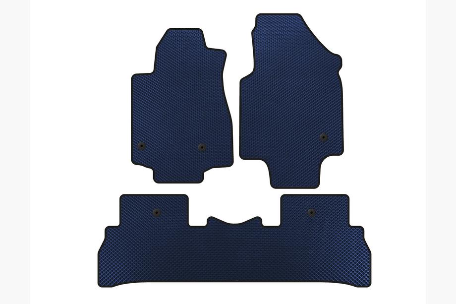 Honda Pilot 2008-2015 Tappetini EVA (2008-2012, 7 posti, Blu) Image