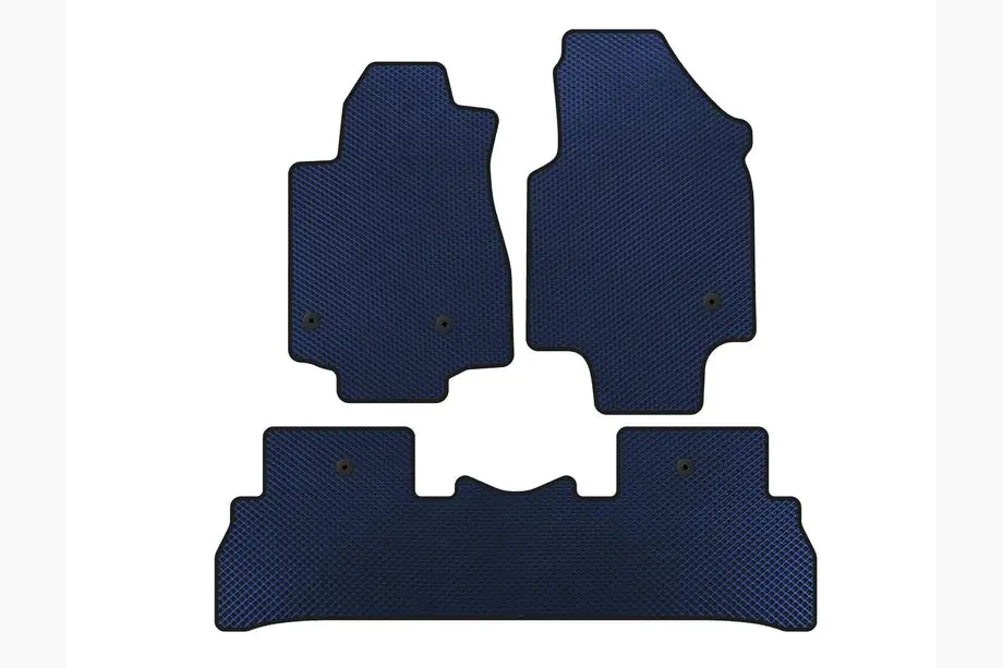 Honda Pilot 2008-2015 Tappetini EVA (2008-2012, 7 posti, Blu) Foto 1
