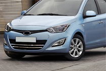 Hyundai I-20 2012-2014 Listelli per griglia (2 pz, acciaio inox) foto 1
