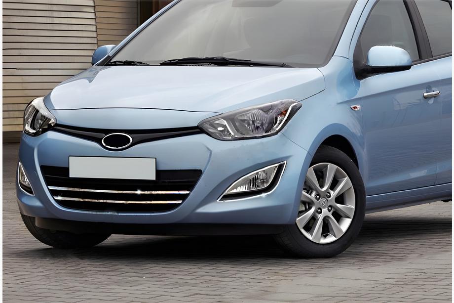 Hyundai I-20 2012-2014 Coperture Cromate per Fendinebbia (2 pz, Acciaio Inox) Image