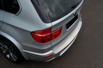 BMW X5 E70 2007-2013 Protezione Paraurti Posteriore OmsaLine (Acciaio Inox) foto 3