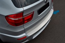 BMW X5 E70 2007-2013 Protezione Paraurti Posteriore OmsaLine (Acciaio Inox) foto 1