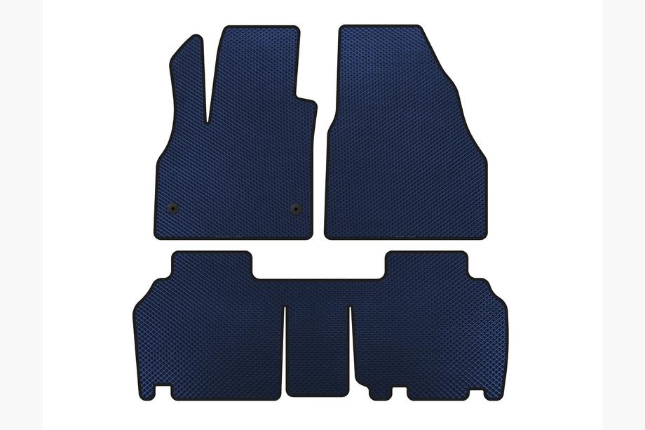 Renault Kangoo 2008–2020 Tappetini EVA (2 File, 5 Porte/7 Posti, Blu) Foto 1