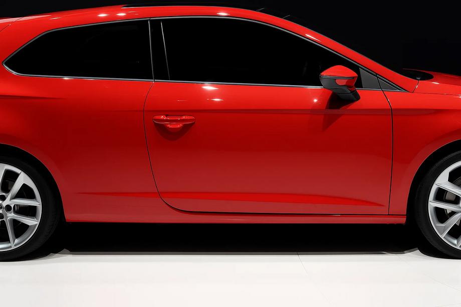 Seat Leon 2013-2020 Modanature vetri laterali acciaio inox (3 porte, 6 pezzi) Image