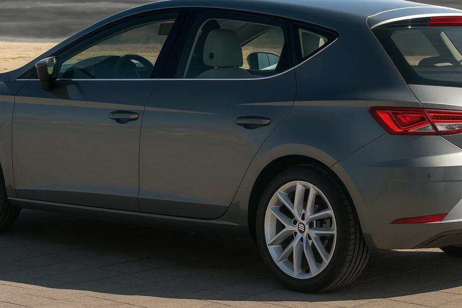 Seat Leon 2013-2020 Modanature Finestrini Acciaio Inox 5 Porte 8 Pezzi Image
