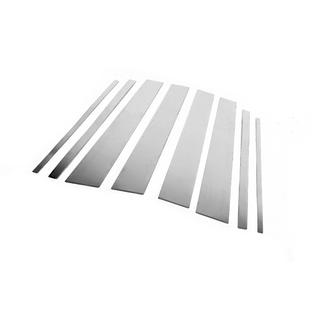 Modanature Montanti Porta in Acciaio Inox (8 pz) Toyota Land Cruiser Prado 150 2009-2023 foto 3