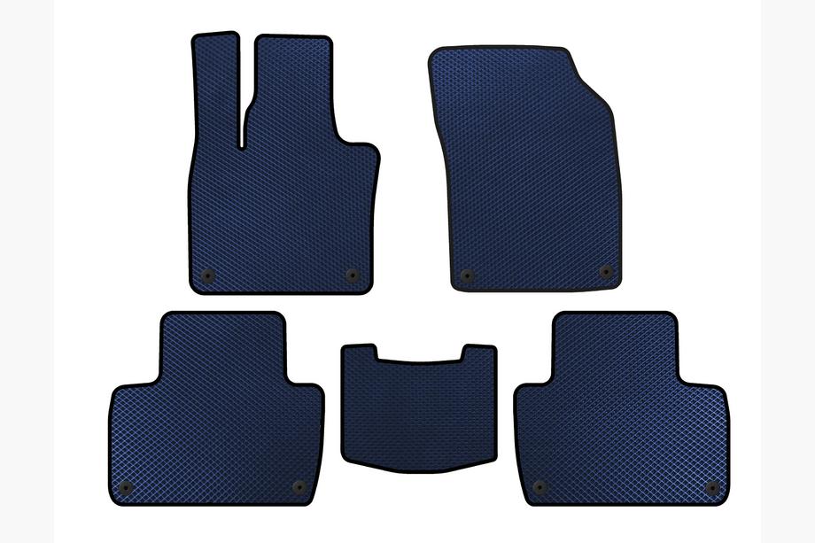 Volvo XC90 2015- Tappetini EVA (2 File, Blu) Image
