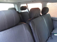 Volkswagen T5 Transporter 2003-2010 Coprisedi Auto (Similpelle↗Tessuto, Premium) foto 5