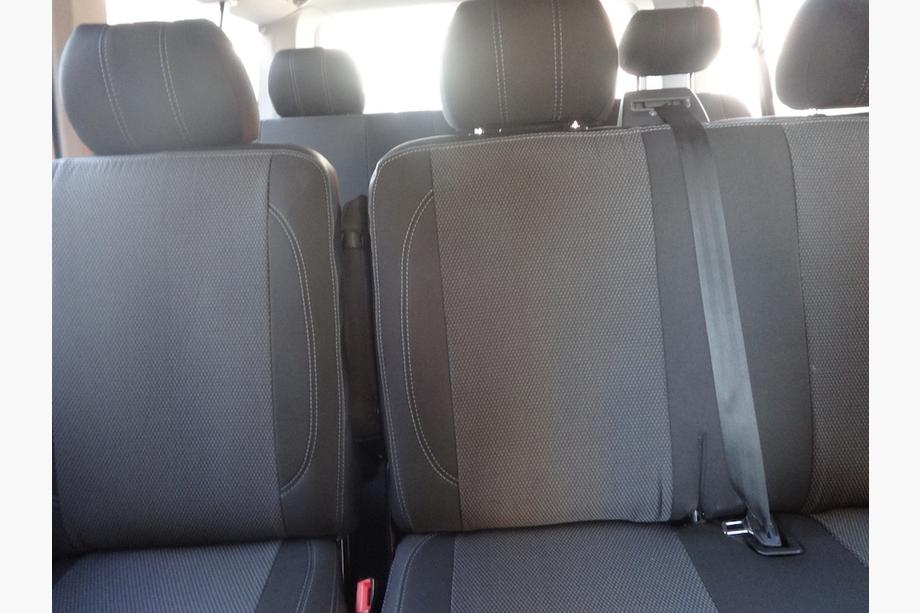 Volkswagen T5 Transporter 2003-2010 Coprisedi Auto (Similpelle↗Tessuto, Premium) Sedili anteriori (2↗1) Foto 8