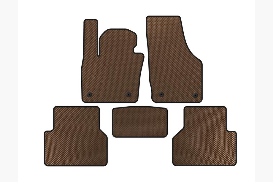 Audi Q3 2011-2019 Tappetini EVA (Marrone) Image