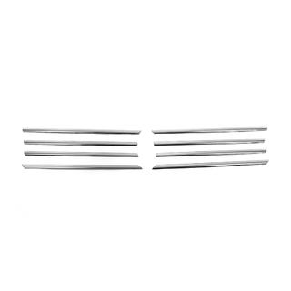 Coperture cromate per bordo griglia (8 pz, acciaio inox) Volkswagen T5 Transporter 2003-2010 foto 2