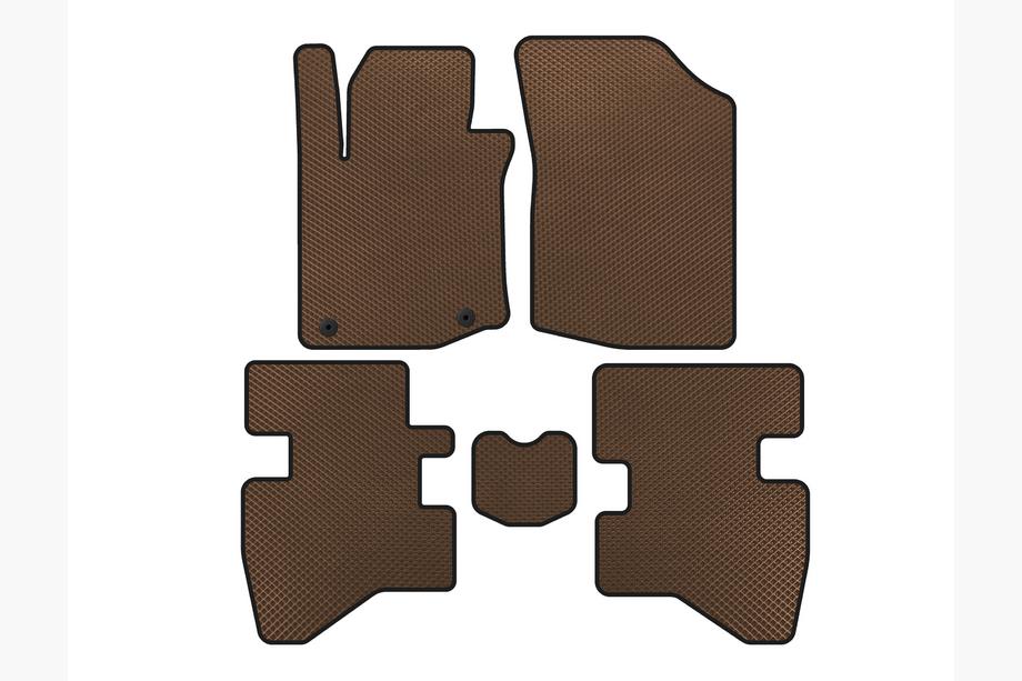 Citroen C-1 2014-2021 Tappetini EVA (HB, Marrone) Image