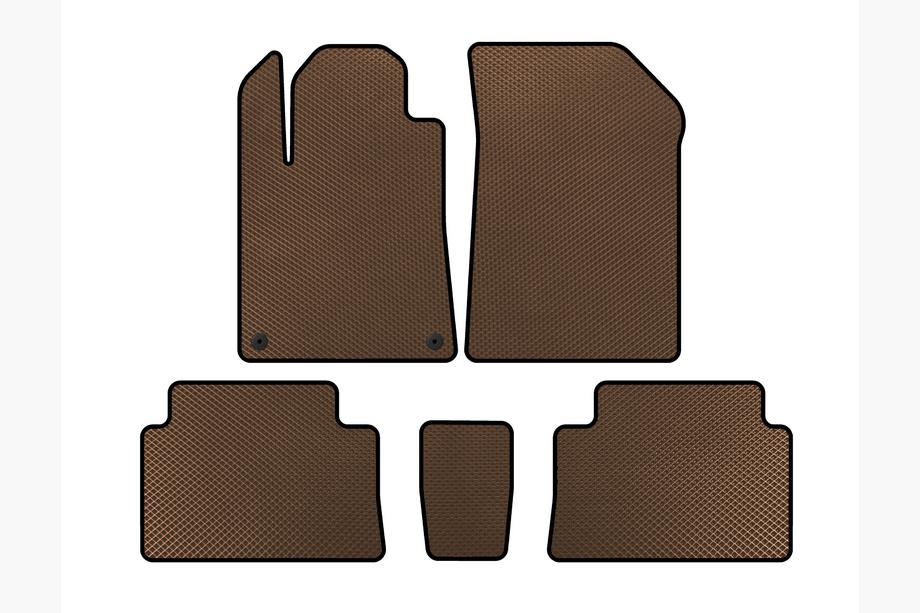 Citroen C-5 2001-2008 Tappetini EVA (Marrone) Image