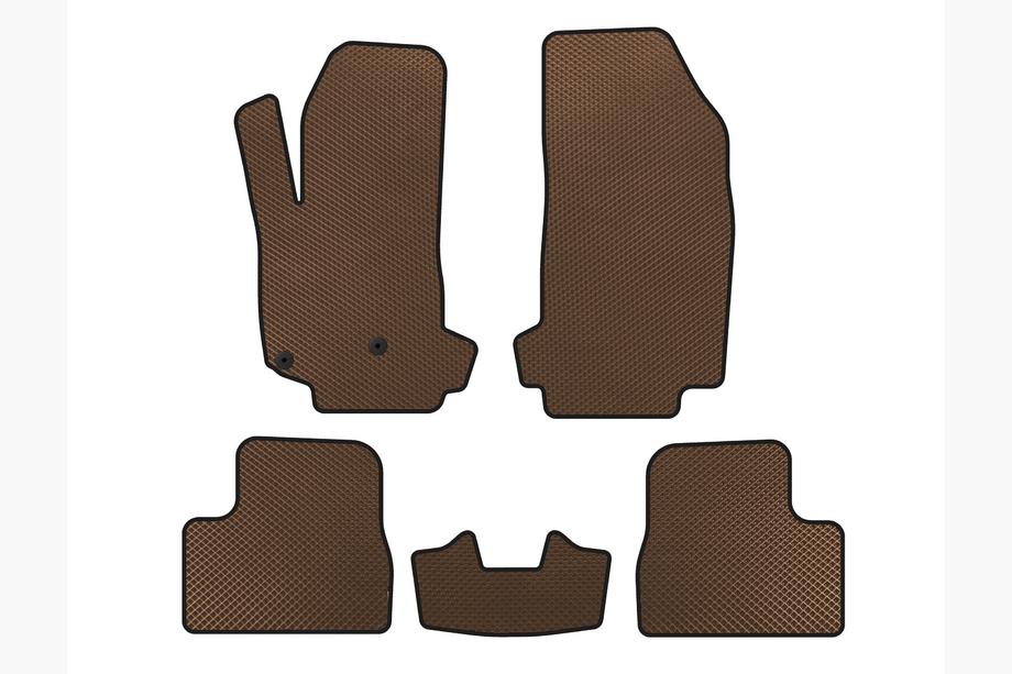 Citroen DS-3 2009-2016 Tappetini EVA V-2 (Marrone) Image