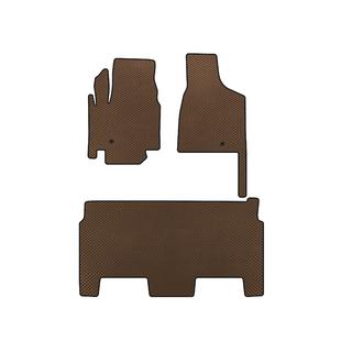 Tappetini EVA (2008-2020, 2 File, 8 Posti/Allestimento SXT, Marrone) Dodge Grand Caravan V 2008-2020